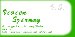 vivien szirmay business card